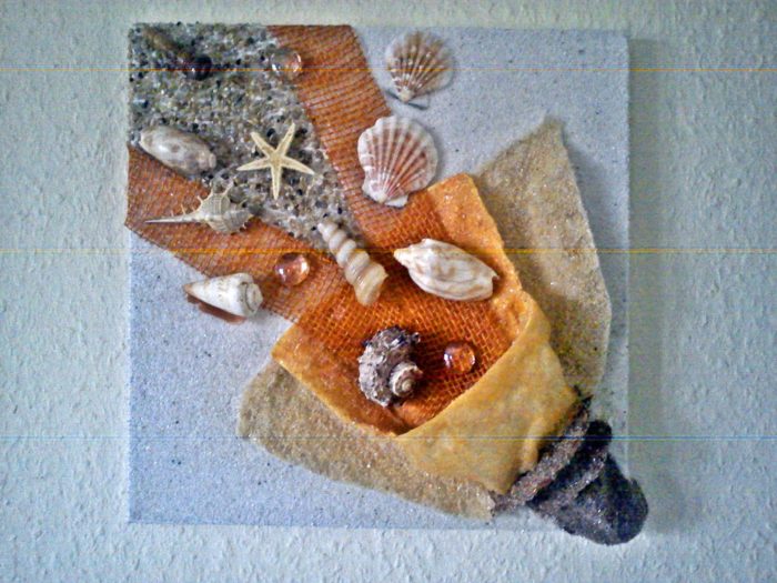 Sandcollage, Art, Kyri-Art, Kyri Schrader, Collagen mit Sand, Kunst mit Sand, Sandkunst