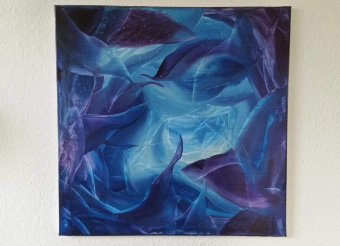 Sandcollage, Art, Kyri-Art, Kyri Schrader, Enkaustik, Encaustic, Wachs, Kunst mit Bienenwachs, Wachskunst 